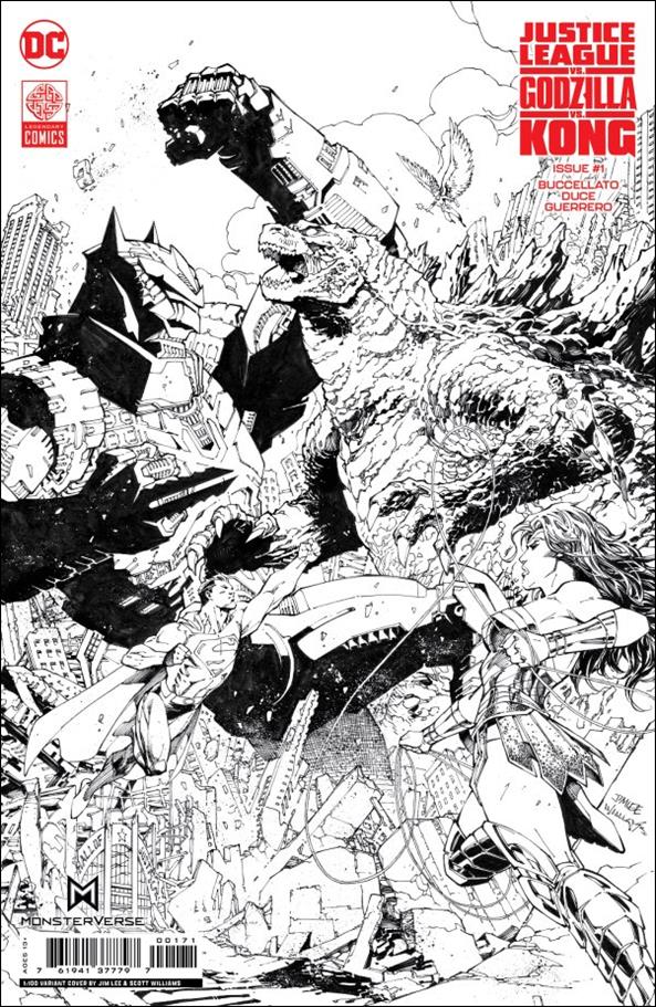 Justice League vs. Godzilla vs. Kong issue 1-J Jim Lee 1:100 Cardstock Cover