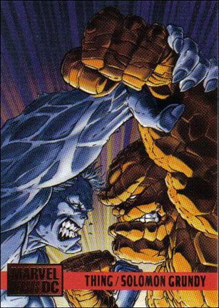 DC Versus Marvel / Marvel Versus DC (Base Set) card 83 Thing/Solomon Grundy