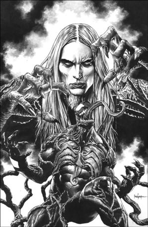 Venom (2018) issue 6-BE Mico Suayan Black & White Virgin Cover