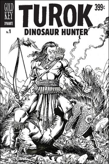 Turok: Dinosaur Hunter (2014) issue 1-Y Bob Layton Larry's Comics B&W Cover