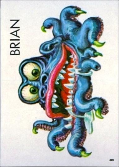 Ugly Stickers (1965) (Base Set) card 8 Brian