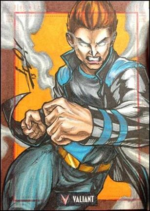 2013 Valiant Comics Preview Trading Card Set (Sketch Card Subset) card JCS-01