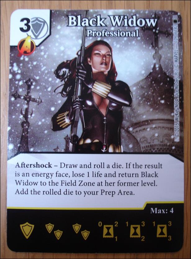 Marvel Dice Masters Amazing Spider-Man card 109 Black Widow: Professional