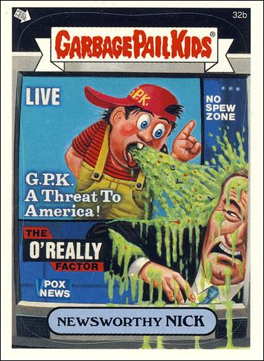 Garbage Pail Kids All-New Series 2 (Base Set)   card 32b Newsworthy Nick