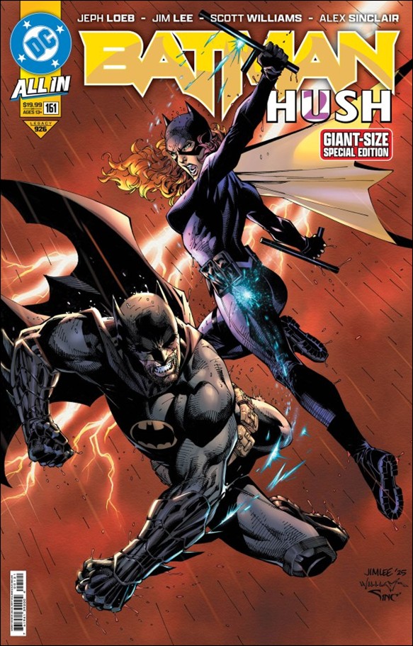 Batman (2016) issue 161-LA Jim Lee Giant Sized Treasury Ed. Foil Cover