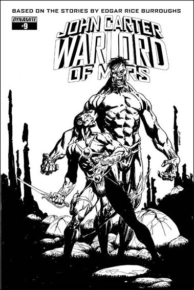 John Carter: Warlord of Mars (2014) issue 9-E Bart Sears 1:10 Black & White Cover