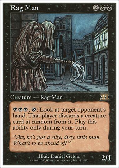 Magic the Gathering: 6th Edition (Base Set) card 151 Rag Man
