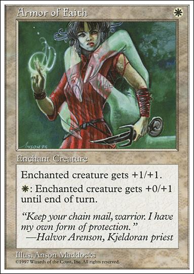 Magic the Gathering: 5th Edition (Base Set) card 8 Armor of Faith
