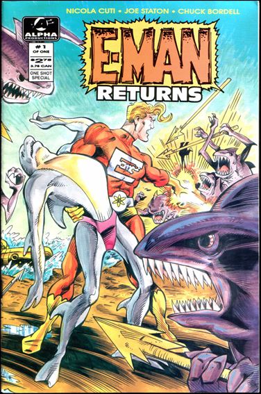 E-Man Returns issue 1 Wraparound cover