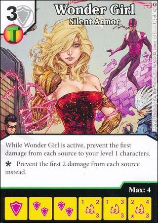 DC Comics Dice Masters War of Light card 105 Wonder Girl: Silent Armor