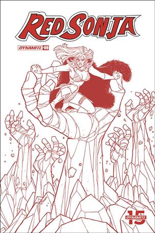 Red Sonja (2019) issue 9-K Amanda Conner 1:21 Red Line Art Cover