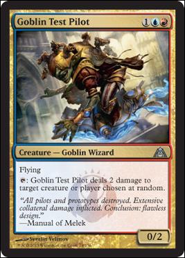 Magic the Gathering: Dragon's Maze (Base Set) card 74 Goblin Test Pilot