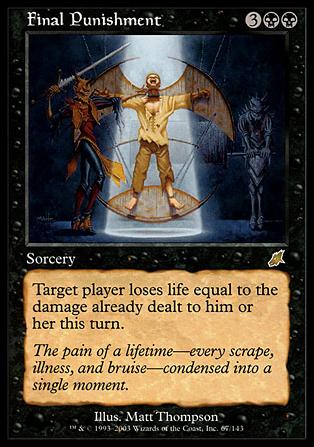 Magic the Gathering: Scourge (Base Set) card 67 Final Punishment