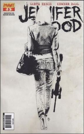 Jennifer Blood (2011) issue 6-F Tim Bradstreet 1:15 Black and White Cover