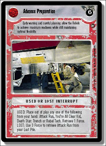 Star Wars: A New Hope Limited (Base Set) card 138 Advance Preparation