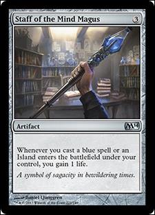Magic the Gathering: 2014 Core Set (Base Set) card 221 Staff of the Mind Magus