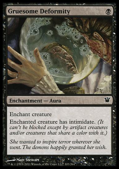 Magic the Gathering: Innistrad (Base Set) card 103 Gruesome Deformity