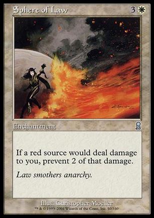 Magic the Gathering: Odyssey (Base Set) card 50 Sphere of Law
