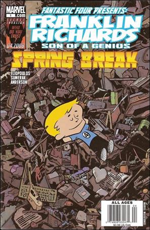 Franklin Richards: Spring Break! issue 1-B Newsstand Edition / Price Variant