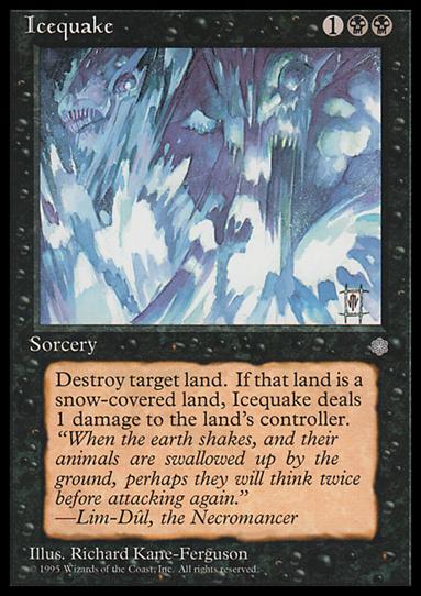 Magic the Gathering: Ice Age (Base Set) card 134 Icequake