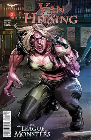 Van Helsing vs the League of Monsters issue 2-D Ryan Pasibe Cover