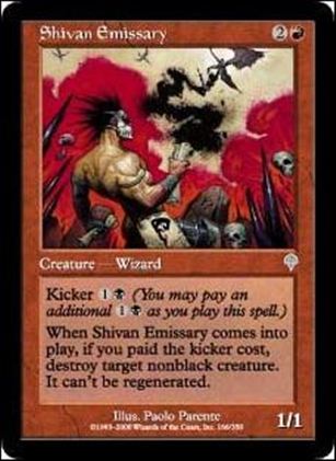 Magic the Gathering: Invasion (Base Set) card 166 Shivan Emissary