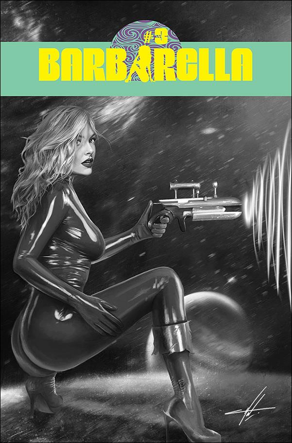 Barbarella (2021) issue 3-M Carla Cohen 1:20 Black & White Cover