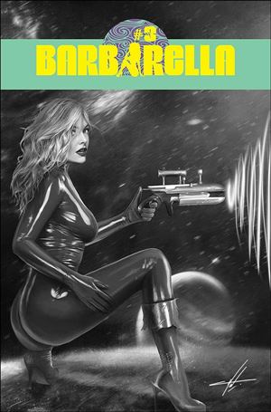 Barbarella (2021) issue 3-M Carla Cohen 1:20 Black & White Cover