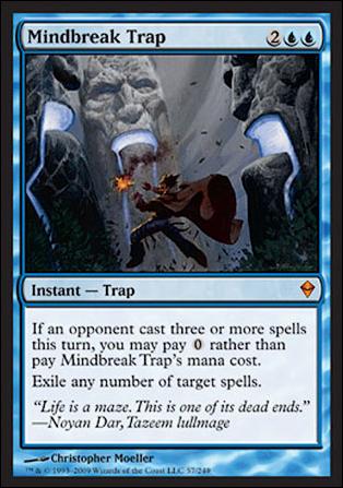 Magic The Gathering: Zendikar (Base Set) card 57 Mindbreak Trap