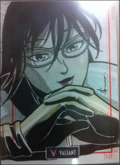 2013 Valiant Comics Preview Trading Card Set (Sketch Card Subset) card JSan-04
