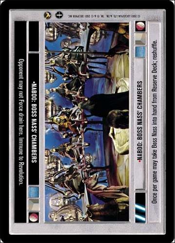 Star Wars: Theed Palace Limited (Base Set) card 112 Naboo: Boss Nass' Chambers