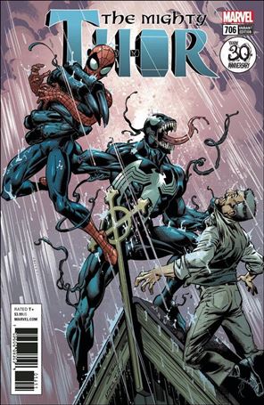 Mighty Thor (2016) issue 706-C Mark Bagley Venom 30th Anniversary Cover