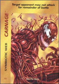 Marvel OverPower (Base Set) card nn69 Carnage: Symbiotic Web