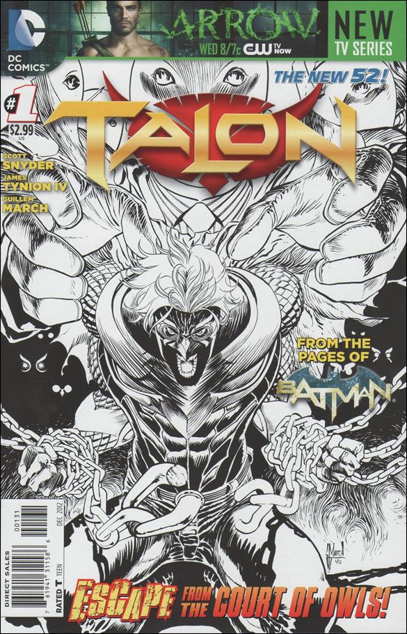 Talon (2012) issue 1-C Guillem March 1:200 Black & White Cover