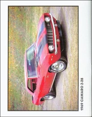 Muscle Cars (Base Set) card 13 1969 Chevrolet Camaro Z/28