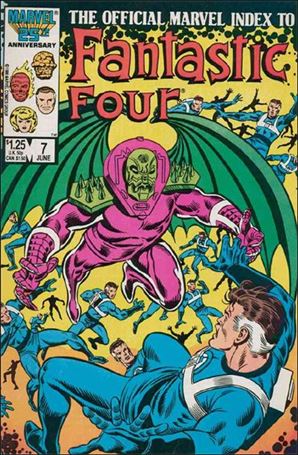 Official Marvel Index to the Fantastic Four issue 7 Wraparound by Keith Pollard & Joe Sinnott