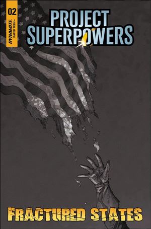 Project Superpowers: Fractured States issue 2-I Scott Kolins 1:11 Black & White Cover