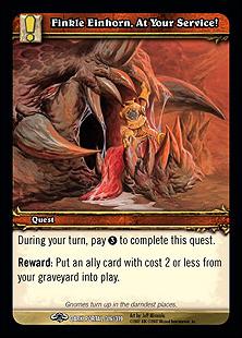 World of Warcraft: Through the Dark Portal (Base Set) card 316 Finkle Einhorn, At Your Service!