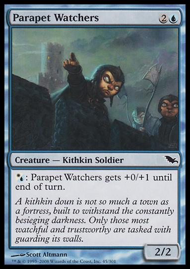 Magic the Gathering: Shadowmoor (Base Set) card 45 Parapet Watchers
