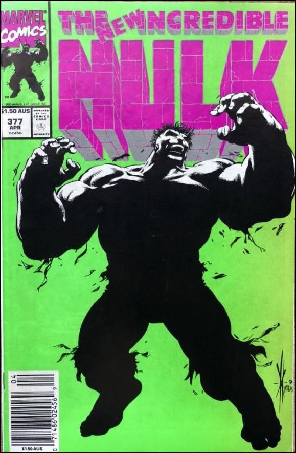 Incredible Hulk (1968) issue 377-E Australian Price Cover