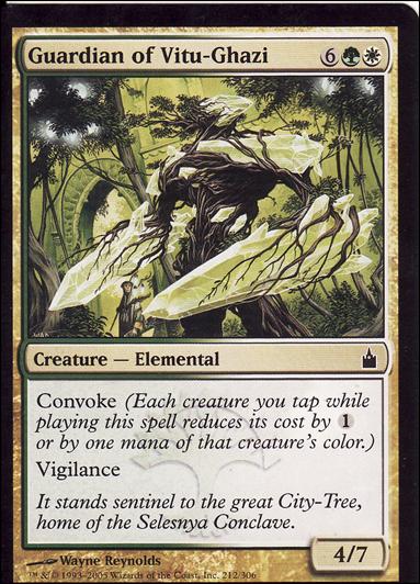 Magic the Gathering: Ravnica (Base Set)  card 212 Guardian of Vitu-Ghazi