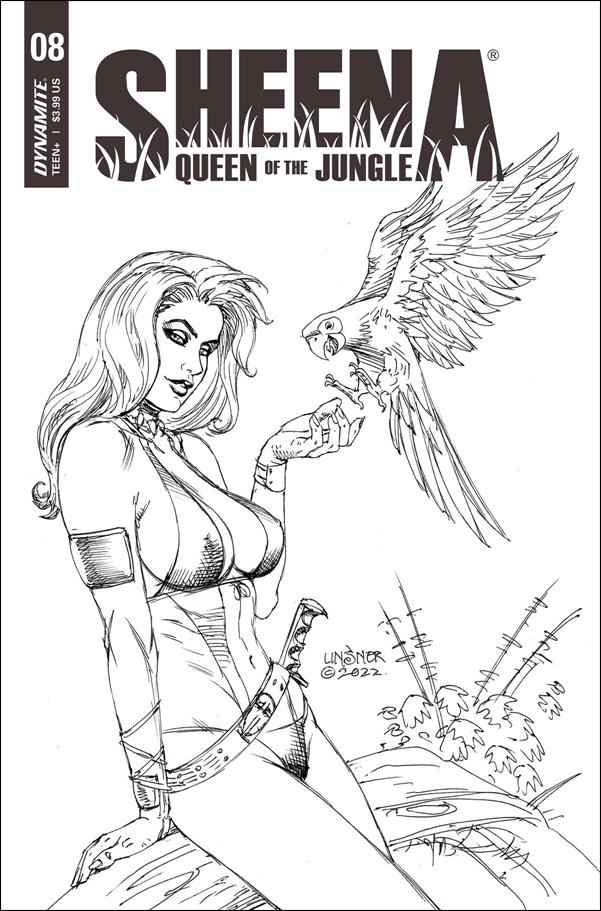 Sheena: Queen of the Jungle (2021) issue 8-H Joseph Michael Linsner 1:10 Black & White Cover