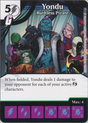 Marvel Dice Masters Guardians of the Galaxy  card 80 Yondu: Ruthless Pirate
