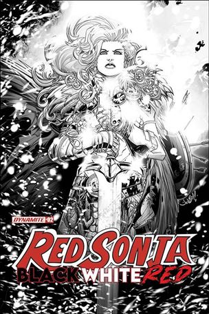 Red Sonja: Black White Red issue 2-I JonBoy Meyers 1:10 Line Art Cover