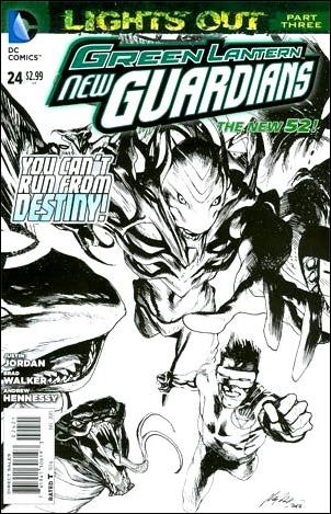 Green Lantern: New Guardians  issue 24-B 1:25 Sketch Cover
