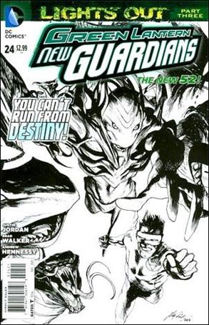 Green Lantern: New Guardians  issue 24-B 1:25 Sketch Cover