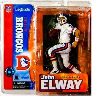 NFL Legends Series 1 figure 1-B John Elway Denver Broncos (Chase Figure)