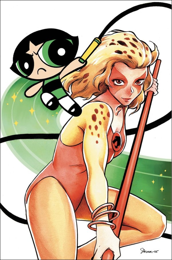 ThunderCats / The Powerpuff Girls issue 3-H Saowee Virgin 1:10 Cardstock Cover