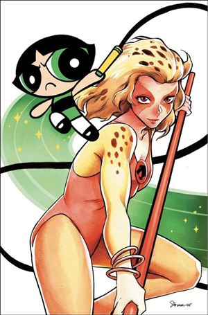 ThunderCats / The Powerpuff Girls issue 3-H Saowee Virgin 1:10 Cardstock Cover
