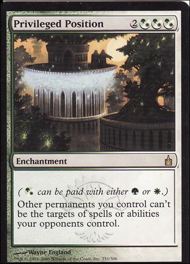 Magic the Gathering: Ravnica (Base Set)  card 251 Privileged Position